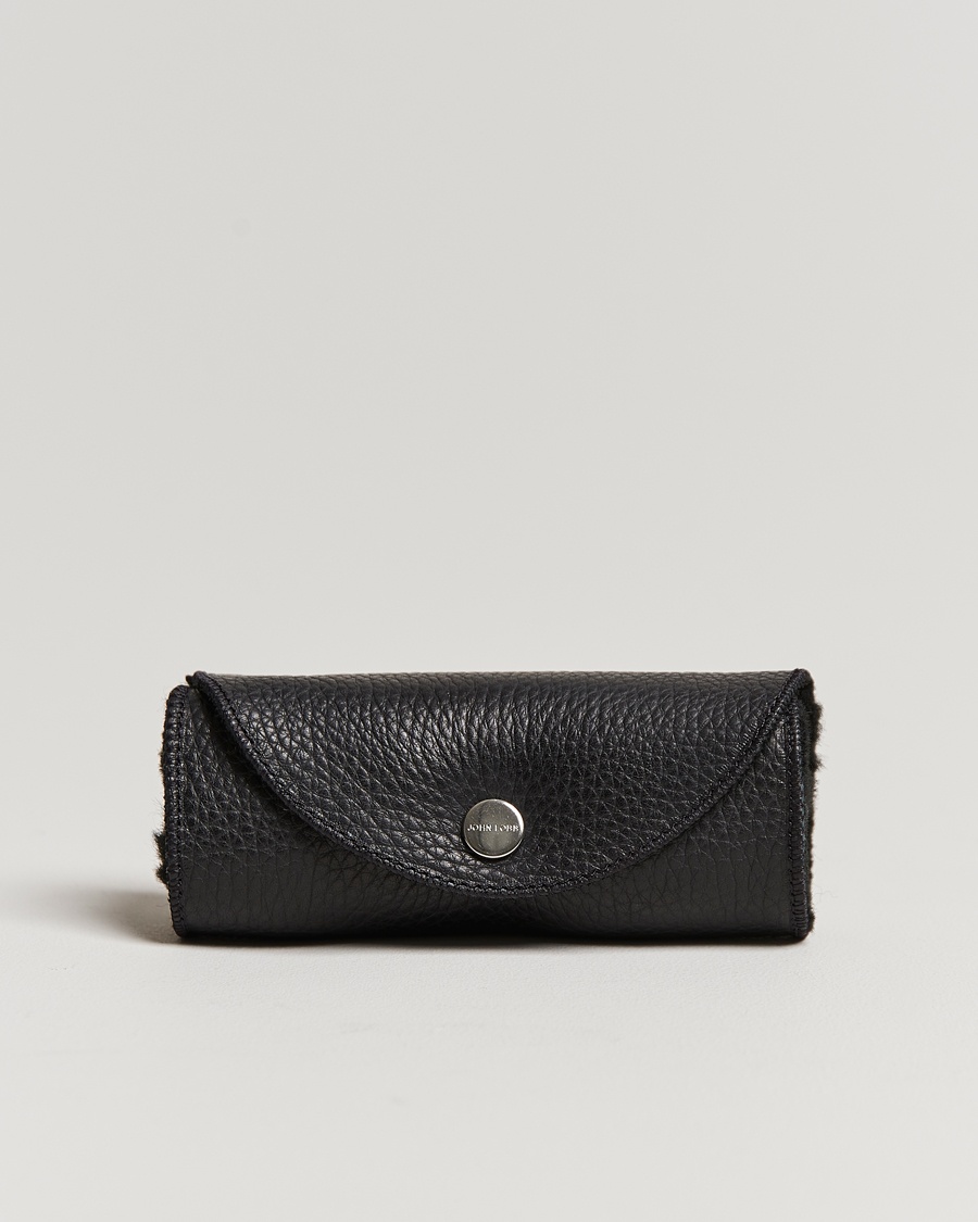 Herr | Livsstil | John Lobb | Grain Leather Buffing Glove Black Fur