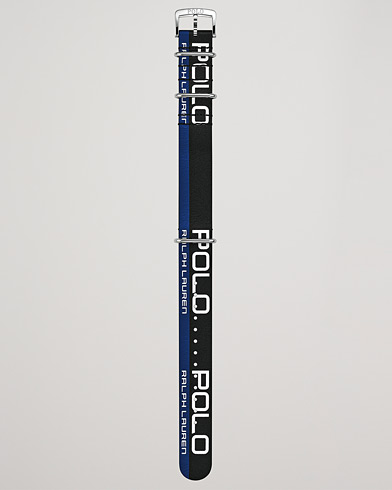 Herr | Klockarmband | Polo Ralph Lauren | Leather Sporting Strap Black/Blue