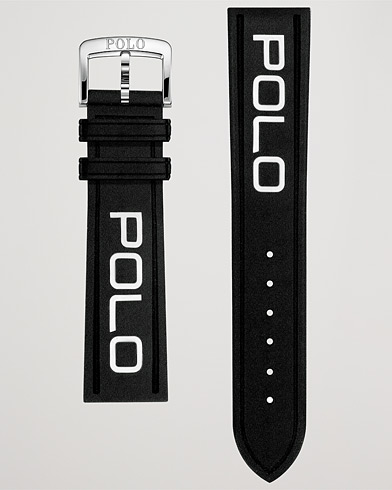 Herr | Klockarmband | Polo Ralph Lauren | Sporting Rubber Strap Black/White