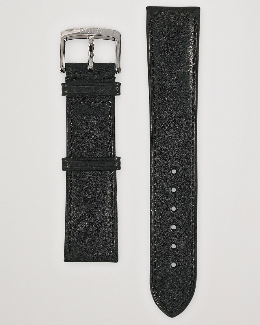 Polo Ralph Lauren Sporting Leather Strap Black – Svart