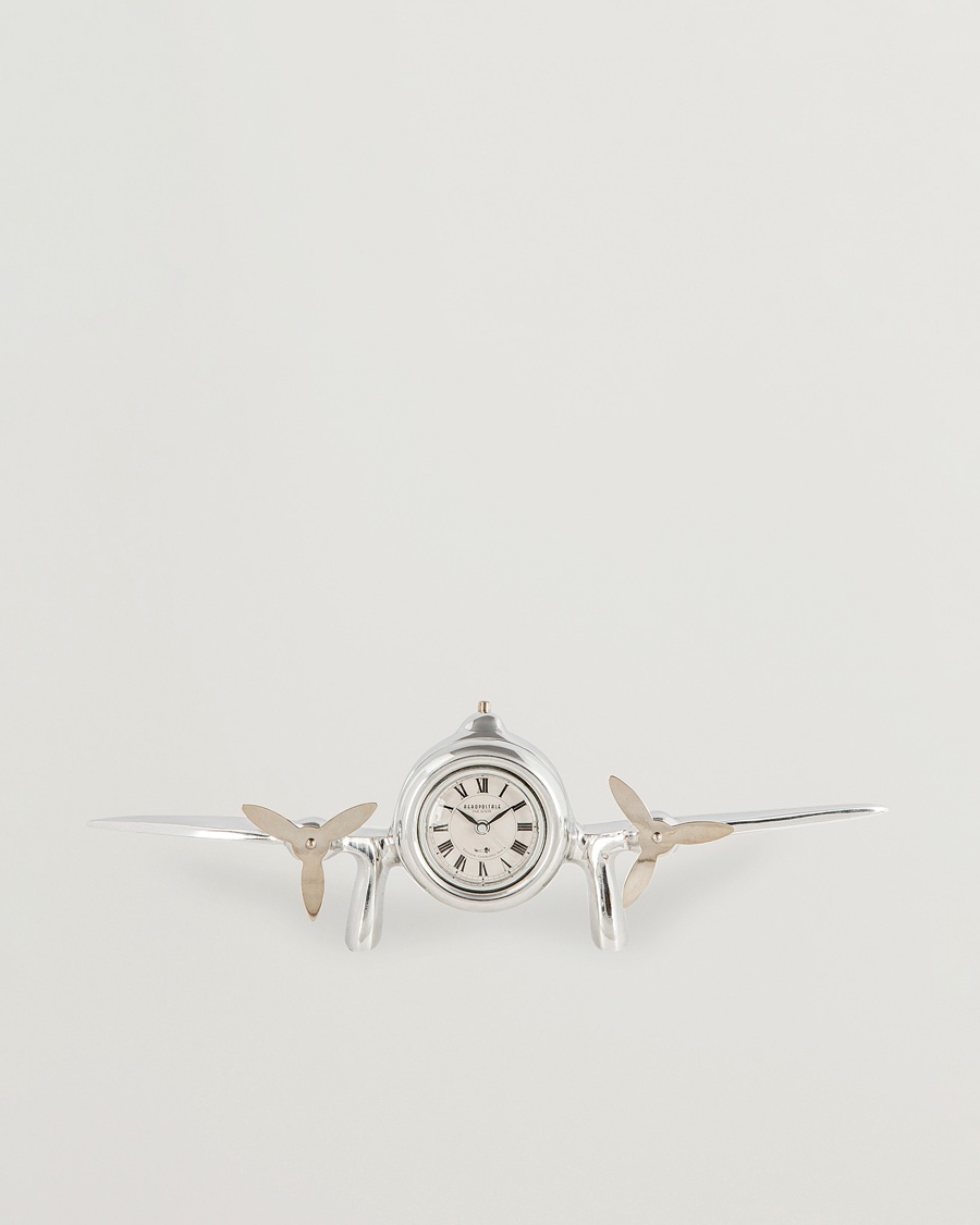 Herr | Under 1000 | Authentic Models | Art Deco Flight Clock Silver
