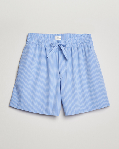 Herr | Pyjamas | Tekla | Poplin Pyjama Shorts Pin Stripes