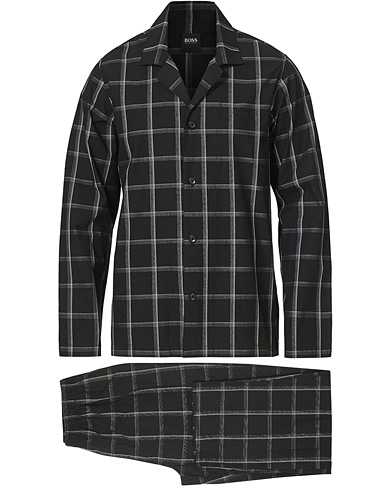 Herr | Pyjamasset | BOSS | Urban Checked Pyjamas Set Black