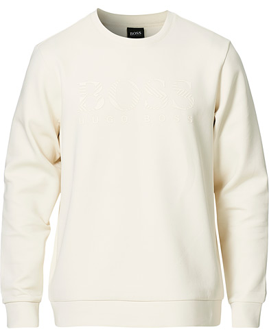 Herr |  | BOSS Athleisure | Salbo Iconic Logo Sweatshirt Open White