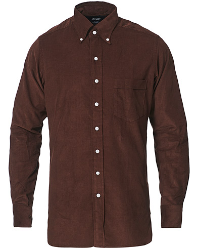 Manchesterskjortor |  Button Down Corduroy Shirt Chocolate