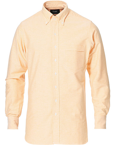 Herr | Drake's | Drake's | Button Down Oxford Shirt Orange