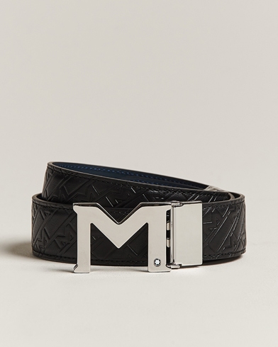 Herr | Släta bälten | Montblanc | Reversible Belt 35mm Ultra Black/Blue