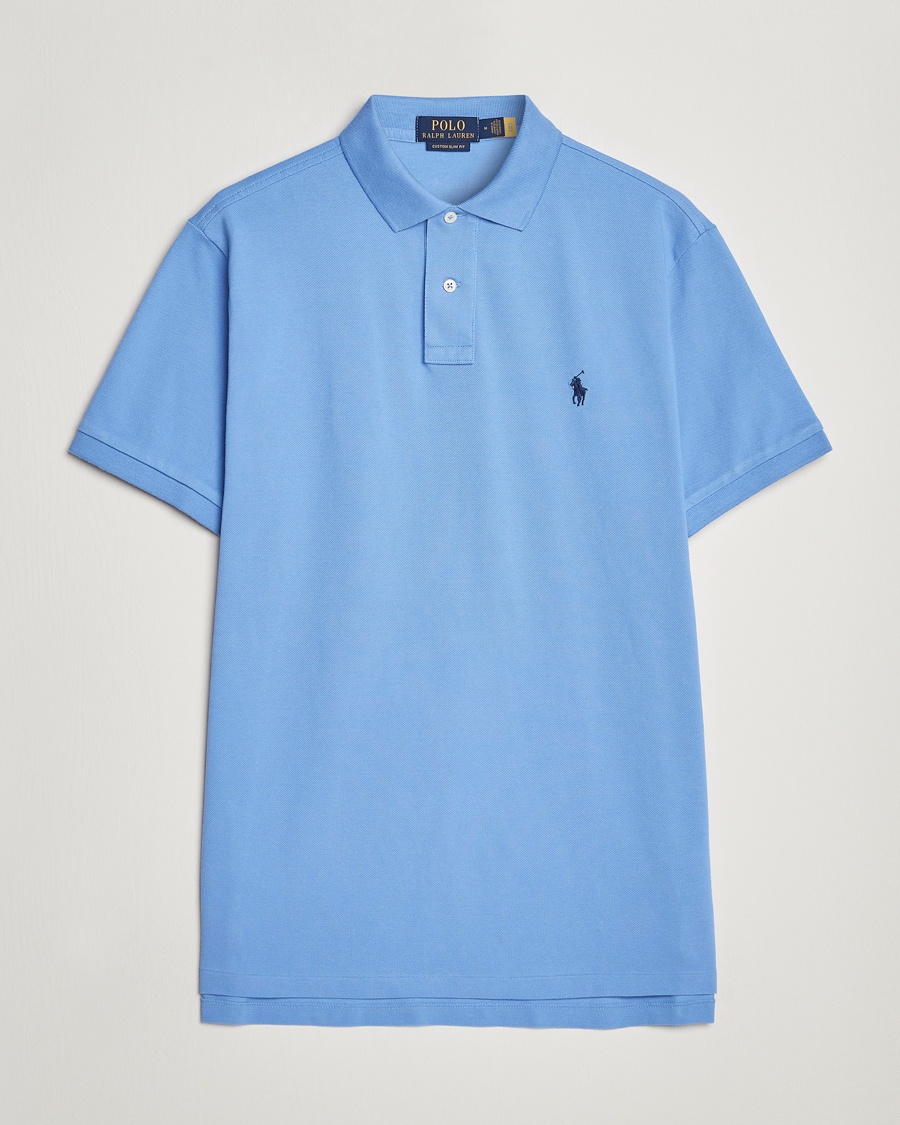 Herr | Pikéer | Polo Ralph Lauren | Custom Slim Fit Polo Harbour Island Blue