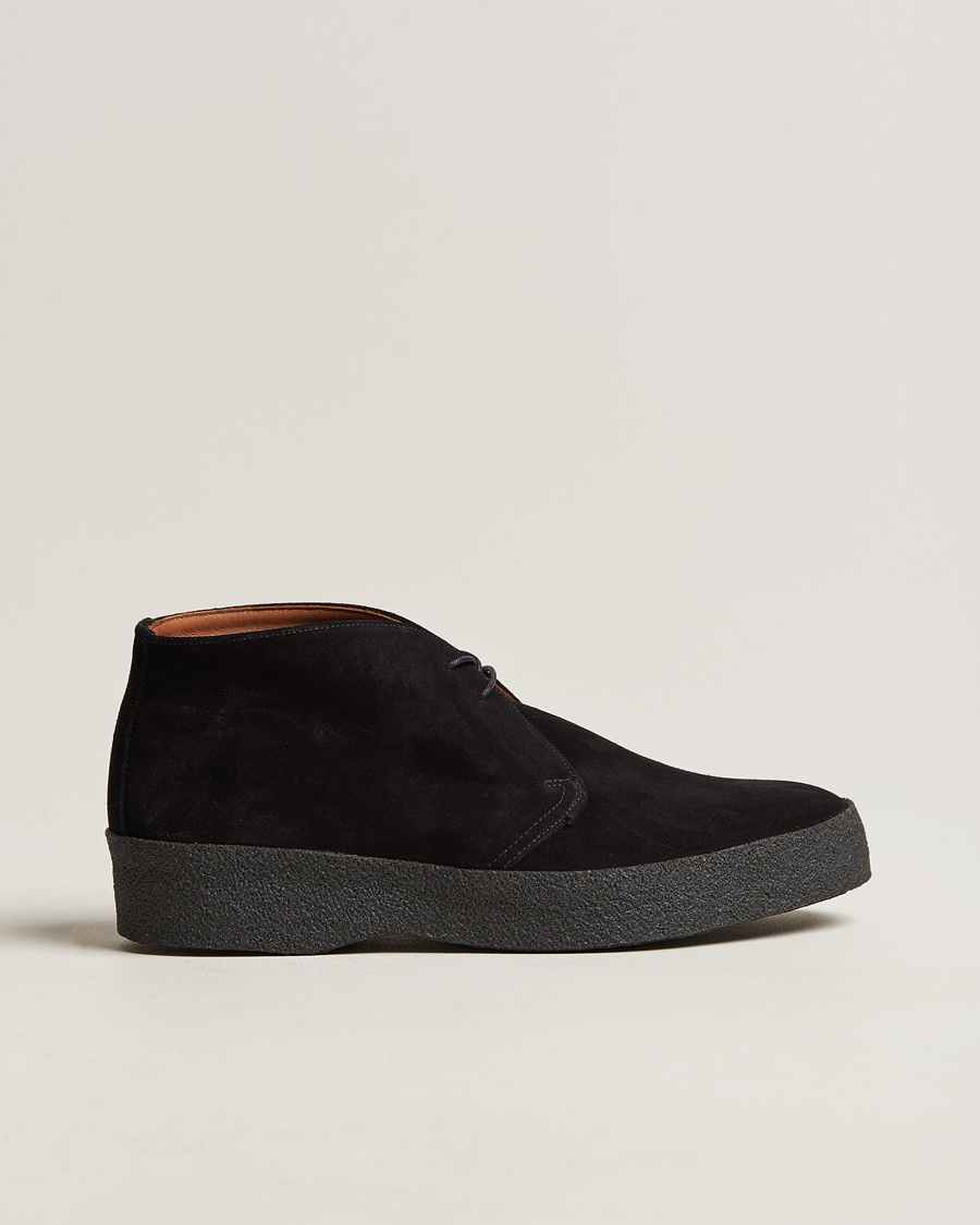 Sanders Joel Chukka Boot Black Suede – Svart