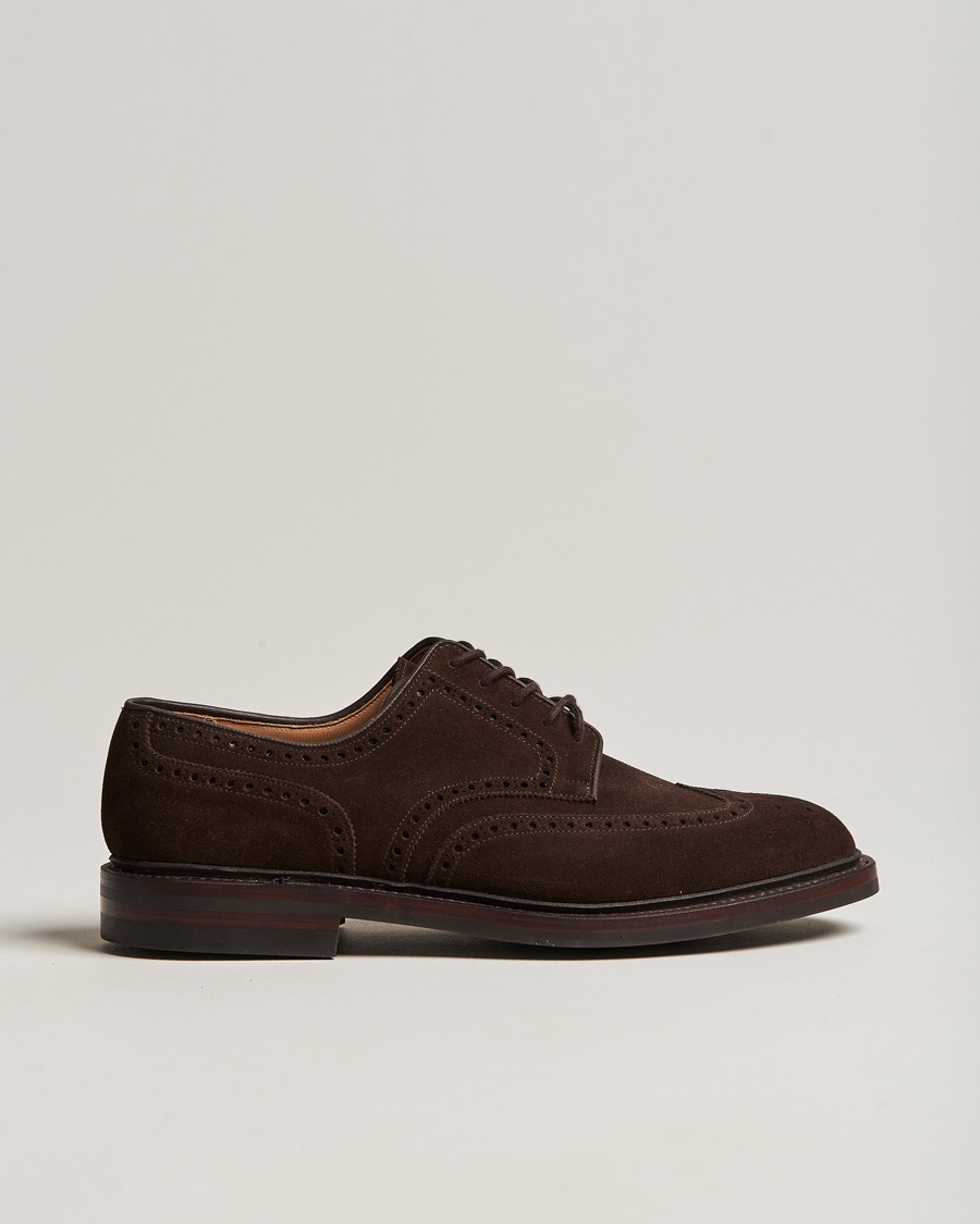  Pembroke Derbys Dainite Sole Dark Brown Suede