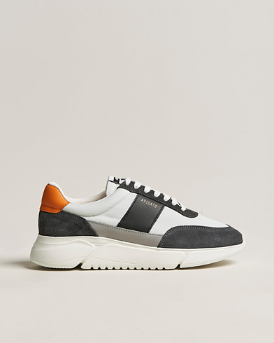 Herr | Sommarskor | Axel Arigato | Genesis Vintage Runner Sneaker Light Grey/Black/Orange