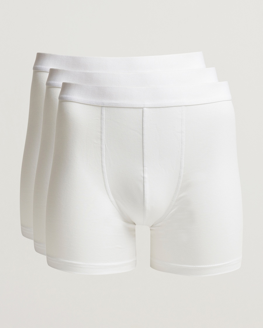 Bread & Boxers 3-Pack Long Boxer Brief White – Vit