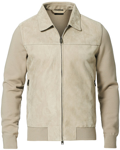 Herr | Skinnjackor | Brioni | Wool/Suede Hybrid Jacket Beige