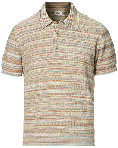 Herr |  | Etro | Knitted Jacquard Polo Beige