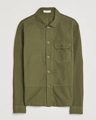 Herr | Overshirts | Slowear | Garment Dyed Cotton Overshirt Olive