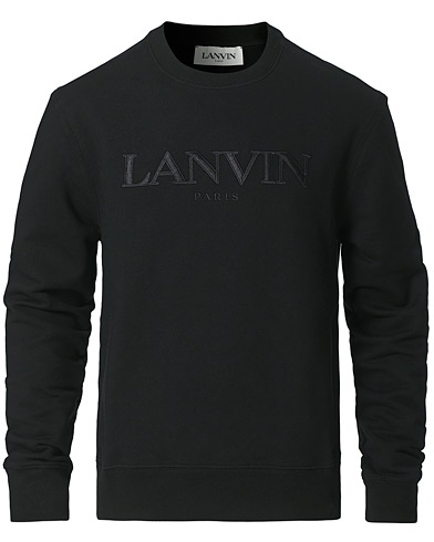 Herr |  | Lanvin | Embroidered Logo Sweatshirt Black