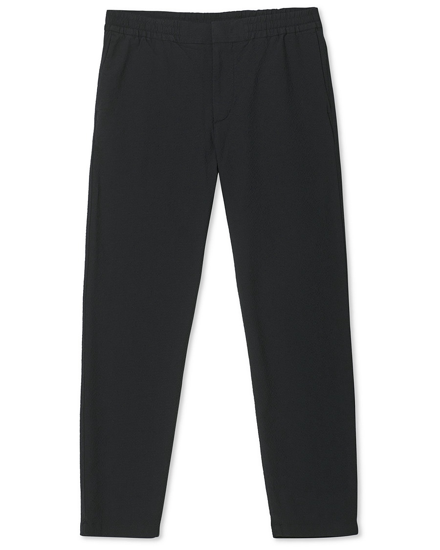 Herr | | NN07 | Foss Seersucker Drawstring Pants Black