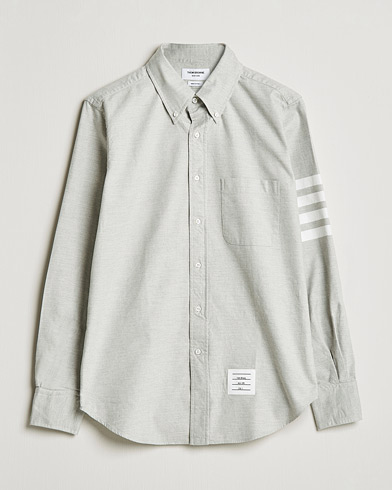 Herr |  | Thom Browne | 4 Bar Flannel Shirt Light Grey