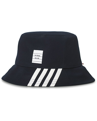 Herr |  | Thom Browne | 4-Bar Bucket Hat Navy