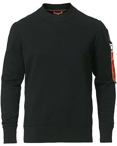 Herr | Pullover rundhals | Parajumpers | Brawn Soft Crew Neck Sweater Black