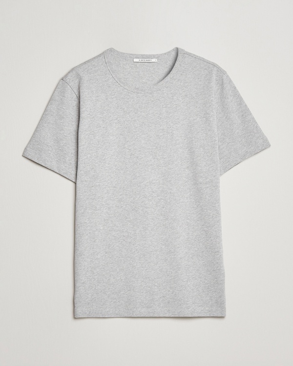A Day's March Heavyweight T-Shirt Grey Melange – Grå