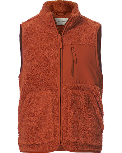  | Arvån Recycled Fleece Vest Faded Orange