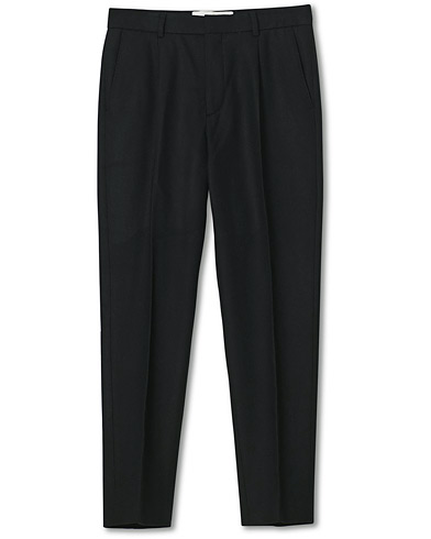 Herr | Uddabyxa | A Day's March | Crovie Wool Trousers Black