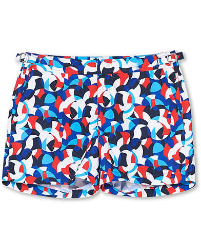 Herr | Badbyxor | Orlebar Brown | Setter Moissan Printed Swim Shorts Red/Blue