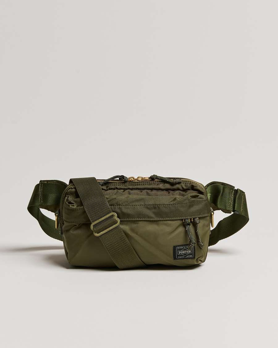 Porter-Yoshida & Co. Force Waist Bag Olive Drab – Grön
