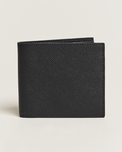 Herr |  | Smythson | Panama 6 Card Wallet Black Leather