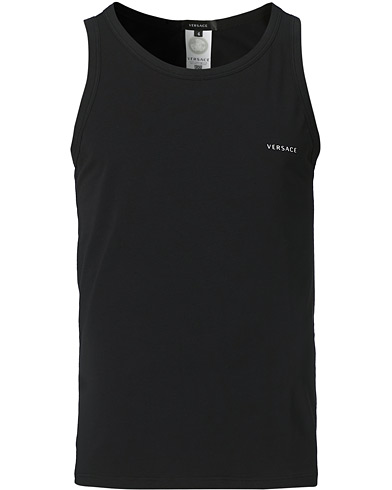Herr | Svarta t-shirts | Versace | Logo Tank Top Black