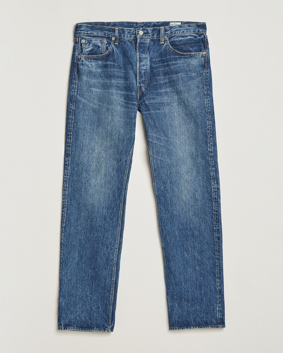 orSlow Straight Fit 105 Selvedge Jeans 2 Year Wash – Blå