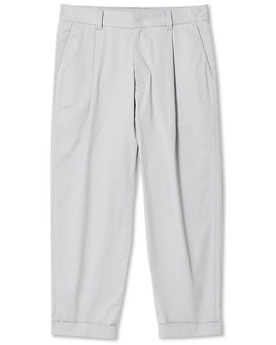 Herr | Giorgio Armani | Giorgio Armani | Tapered Cotton Trousers Light Grey