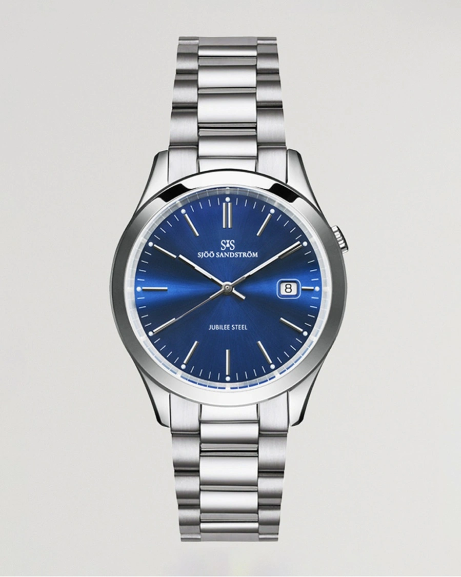Herr | Klockor | Sjöö Sandström | Jubilee Steel Quartz 40mm Blue/Steel