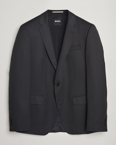 Herr | Kostymer | BOSS | Huge Slim Fit Wool Blazer Black