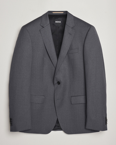 Herr | Kostymkavajer | BOSS BLACK | Huge Slim Fit Wool Blazer Dark Grey