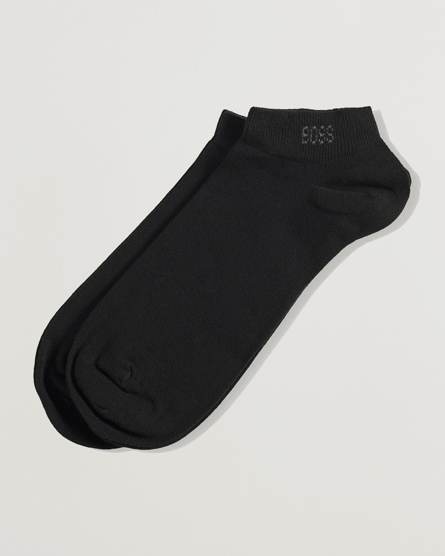 Herr | Ankelstrumpor | BOSS BLACK | 2-Pack Sneaker Socks Black