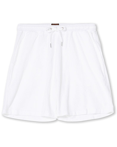  Towelling Cotton Shorts White