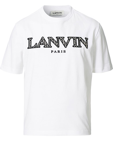 Herr |  | Lanvin | Curb Logo T-Shirt Optic White