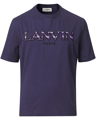Herr |  | Lanvin | Curb Logo T-Shirt Aged Purple