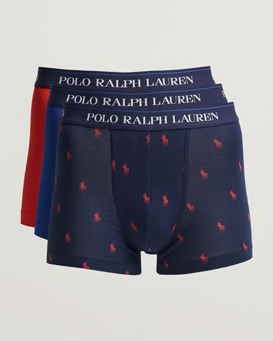 Herr | Kalsonger | Polo Ralph Lauren | 3-Pack Trunk Blue/Navy/Red