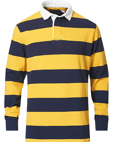 Herr | Rugbytröjor | Polo Ralph Lauren | Striped Rugger Navy/Yellow