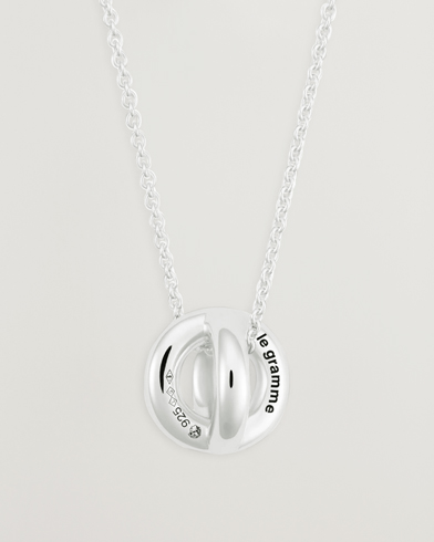 Herr | Halsband | LE GRAMME | Entrelacs Pendant Necklace Sterling Silver 3g