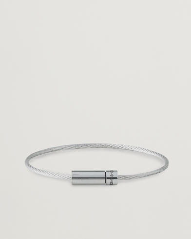  |  Horizontal Cable Bracelet Polished Sterling Silver 7g