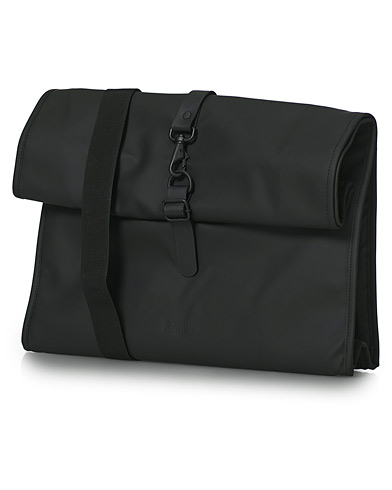 Axelremsväskor |  Rolltop Messenger Bag Black