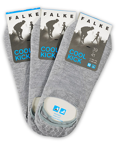 Herr |  | Falke | Cool Kick 3-Pack Sneaker Socks Light Grey