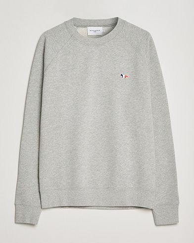 Herr | 30% rea | Maison Kitsuné | Tricolor Fox Sweatshirt Grey Melange