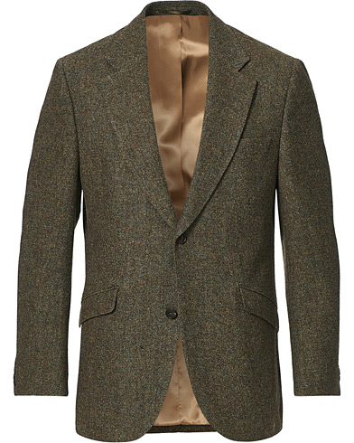 Tweedkavajer |  William Shetland Tweed Jacket Moss Donegal