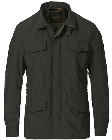 Herr | Field jackets | MooRER | Waterproof Nylon Field Jacket Forest
