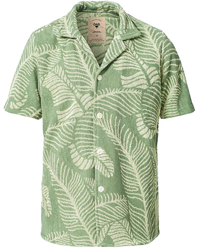 Herr |  | OAS | Banana Leaf Short Sleeve Terry Shirt Green